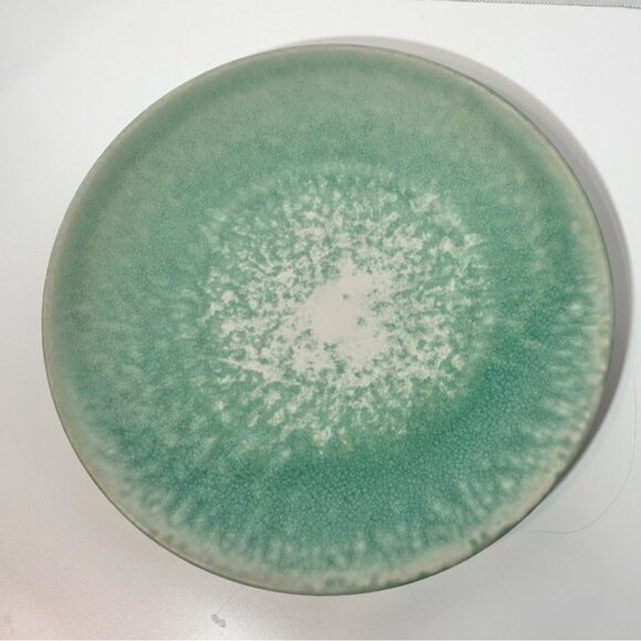 Jars Other - Jars France Tourron Jade Dinner Plate  Handmade Crackle Green 10.5"